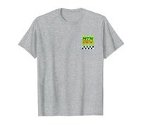 Mountain Dew MTN Dew Racing Green Fire T-Shirt, Men, Heather Grey, 4X-Large