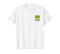 Mountain Dew MTN Dew Racing Green Fire T-Shirt, Men, White, 3X-Large