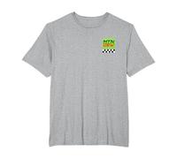 Mountain Dew MTN Dew Racing Green Fire T-Shirt, Men's Big and Tall, Heather Grey, 4X Tall