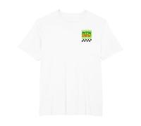 Mountain Dew MTN Dew Racing Green Fire T-Shirt, Men's Big and Tall, White, 6X Tall