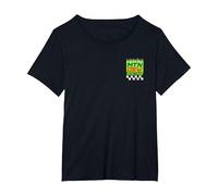 Mountain Dew MTN Dew Racing Green Fire T-Shirt, Women's Plus, Black, 4X