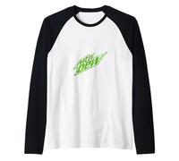 Mountain Dew Speck Geo Pattern Logo Graphic Apparel PAPL1852 Raglan Baseball Tee