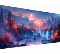 Mountain Diamond Art Kits Adults, Large 48x24 Inch 5D Diamond Painting for Beginners Landscape, DIY Full Drill Cross Stitch Embroidery Crystal Art, Crafts and Painting for Home Wall Decor Gifts 2-8783