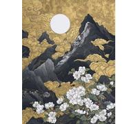 Mountain Diamond Art Moon Diamond Painting Kits for Adults 5D DIY Full Square Drill Cross Stitch Kits for Adults Arts and Crafts for Home Bedroom Decor, Room Decor, Gifts for Women 25*35CM -yym2507E6