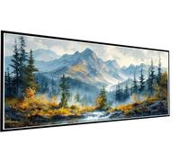 Mountain Diamond Painting Forest Diamond Art Kits Adults, 5D DIY Large Full Drill Rhinestone Crystal Gem Art Cross Stitch Kits for Adults for Beginner Home Wall Decor, Gifts for Women 40x80cm P1-403