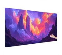 Mountain Diamond Painting Kit for Adults, Large Diamond Art for Adults Abstract Pattern with Square Full Drill, Crystal Art and Crafts for Beginners, Autumn Home Decor, Gifts for Women 180x80cm M-70