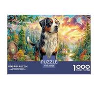 Mountain Dog SceneDeluxe Jigsaw Puzzles for Adults Featuring 1000 Intricate And Challenging Educational Puzzle Pieces - Crafted to Be An Exceptional Gift Jigsaw Puzzles for Adults And Young Adults Ag