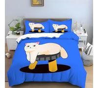 Mountain Double Bedding Set Sunset Duvet Covers Adults, Soft Fluffy Microfibre Quilt Cover, Bedding Double Bed Set with Zipper Closure + 2 Pillowcases 50x75cm -Ai3430