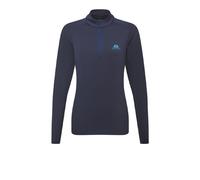Mountain Equipment Womens Cerrig Long Sleeves Zip Base Layer Top Navy