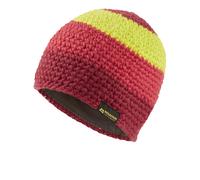 Mountain Equipment Womens Flash Beanie: Rhubarb-Hibiscus-Fgreen Colour