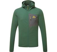 Mountain Equipment - Lightweight stretch fleece with zip - Lumiko Hooded M Jacket Fern/Ombre for Men in Recycled Polyester - Size L - Green Green L