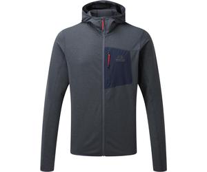 Mountain Equipment - Lightweight Stretch Fleece with zip - Lumiko Hooded M Jacket Ombre Blue/Cosmos for Men in Recycled Polyester - Size M Blue M