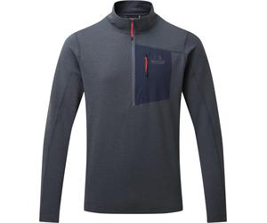 Mountain Equipment - Lightweight Stretch Fleece with Zip - Lumiko M Zip T Ombre Blue/Cosmos for Men in Recycled Polyester - Size M - Grey Grey M