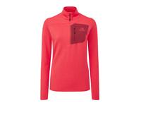 Mountain Equipment Lumiko Half-Zip Women's Top | UK L in Hibiscus/Tibetan