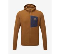 Mountain Equipment Lumiko hooded fleece brown navy blue - L