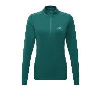 Mountain Equipment ME-007463 Women's Cerrig LS Zip T - Deep Teal Colour: Me-01590 Deep Teal, Size: 12