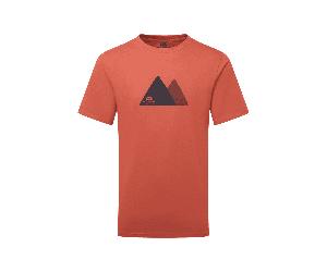 Mountain Equipment ME-008483 Twin Peaks Mens Tee Colour: Me-02241Etruscan Red, Size: XL