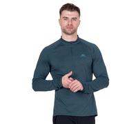 Mountain Equipment Nava Long Sleeve Zip T: Majolica Blue: XL Size: XL,