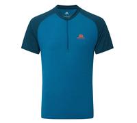 Mountain Equipment Nava Short Sleeve Zip T - Sample: Mykonos/Majolica: