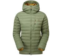 Mountain Equipment Womens Earthrise Hooded Down Jacket: Four Leaf Clov