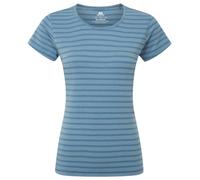 Mountain Equipment - Women's Groundup Stripe Tee - Sport shirt size 8, blue