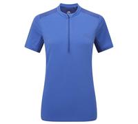 Mountain Equipment Womens Nava Short Sleeve Zip-T: Vivid/Clematis: 10