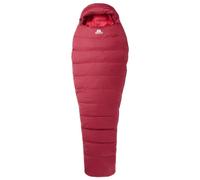 Mountain Equipment Olympus 450 Regular +1C sleeping bag Burgundy Red Women - Right