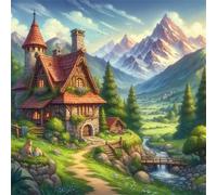 Mountain Estate Scenery 500 Piece Jigsaw Puzzles for Adults and Kids, Impossible Puzzle, Jigsaws 500 pieces for adults Gifts, Difficult jigsaw puzzles for The Whole Family