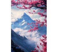 Mountain Flowers 200 Piece Jigsaw Puzzles for Adults, Challenging and Brainteasing, Difficult Puzzles, Puzzle 200 Pieces