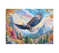 Mountain Flying Eagle 500 Piece Pack DIY Jigsaw Puzzle Collectors Ultra Difficult Educational Decorative Puzzle Gifts for Adults Birthday Sturdy Paperboard 500 PCS