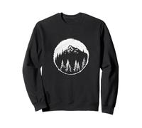 Mountain Forest Circle | Wilderness Nature Art Sweatshirt