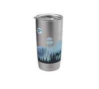 Mountain Forest Fire Lookout Tower Stainless Steel Insulated Tumbler