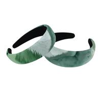 Mountain Forest Landscape Background Womens Headbands, Vintage Thick Hair Bands, 2 Packs Velvet Padded Headbands for Girls, Wide Hair Band Hoops