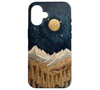 Mountain Forest Night Starry Moon Aesthetic Case for iPhone 16