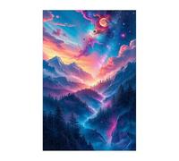 Mountain Forests Scenery Jigsaw Puzzles for Adults 100, Fun Challenging Educational Games, Difficult Jigsaw Puzzles for Adults, Puzzle 100 Pieces