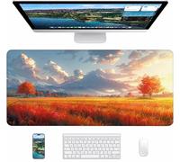 Mountain Gaming Mouse Pad, Tree Large Mouse Mat 1600x800x3mm, Desk Pad with Stitched Edges, Keyboard Mat with Waterproof Non-Slip Rubber Base, Desk Accessories and PC Accessories Gifts L-1918