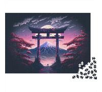 Mountain Gate Tree Jigsaw Puzzle, 1000 Pcs For Adults | 52x38cm Cardboard, Brain Workout, Birthday Gift, Focus Improvement, Smooth Surface Finish