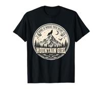 Mountain Girl Wilderness Wolf Moon Outdoor Adventure Gift T-Shirt