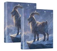 Mountain Goat 3 Ring Binders 1.5 Inch Clear View Three Ring Binders Versatile Binder Fits 200 Sheets 2 Pack