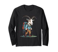 Mountain Goat Backpacker Outdoor Explorer Long Sleeve T-Shirt