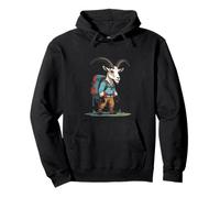 Mountain Goat Backpacker Outdoor Explorer Pullover Hoodie