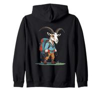 Mountain Goat Backpacker Outdoor Explorer Zip Hoodie