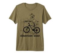 Mountain Goat Cycling Tshirt Goat Cycling Tee Premium T-Shirt