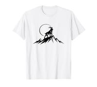 Mountain Goat Peak Minimalist Silhouette Design T-Shirt