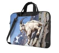 Mountain goats climbing Printed Laptop Crossbody Bag Crossbody Briefcase Easy To Use When Traveling For Business 13 inch