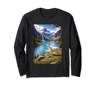 Mountain Goats in Sunny Paradise Valley Long Sleeve T-Shirt