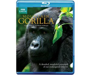 MOUNTAIN GORILLA Blu-ray BBC EARTH Documentary Narrated By Patrick Stewart UK