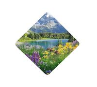 Mountain Grand Teton Landscape Lakeside Air Freshener Hanging Car Incense Chip Diffuser Scented Decor for Car Home