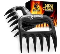 Mountain Grillers Meat Claws Meat Shredder for BBQ - These are The Meat Claws You Need, BBQ Gifts for Men - Pulled Pork, Chicken Shredder Claws x 2 for Barbecue, Smoker, Grill (Black) Bear Claws