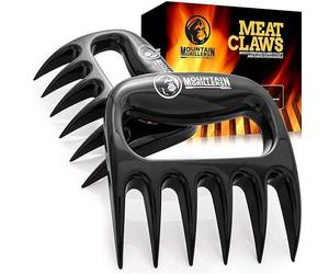 Mountain Grillers Meat Claws Meat Shredder for BBQ - These are The Meat Claws You Need, BBQ Gifts for Men - Pulled Pork, Chicken Shredder Claws x 2 for Barbecue, Smoker, Grill (Black) Bear Claws